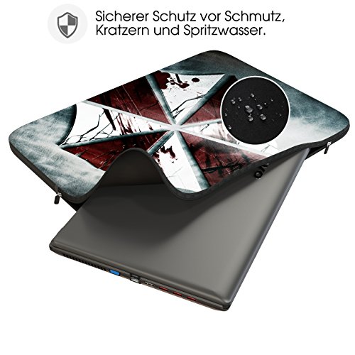 Sidorenko Schutzhülle für Laptops mit einer Bildschirmdiagonale von 43,9 cm (17-17,3 Zoll) neopren max. Geräteabmessungen 41,5 cm x 30 cm - 3