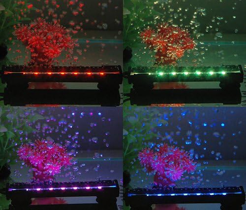 92cm Colour Changing RGB Air Stone Bubble Aquarium Lighting Set (Manufactured with 5050 SMD chips and ideal for any size of Fish Tank, Aquarium or Water feature)