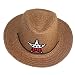 Healthy Clubs Children's Baby Boys Girls Straw Hat Western Cowboy Stars Pattern Summer Sun Cap