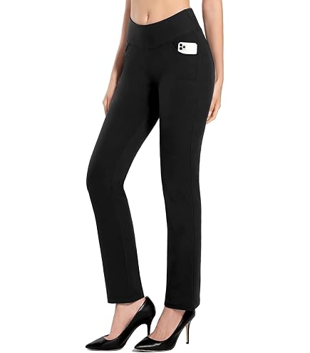 Apperloth A Pantaloni tasca inclinata con gamba svasata finta pelle