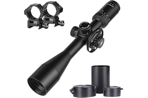 SPINA OPTICS mirino ottico 4.5-18X50 SFIR secondo piano focale 30mm tubo Mirino telescopico Ottiche Fucile da Caccia, con i supporti dell'anello di 20mm