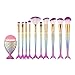 Produktbild Sungpunet Mermaid Make-up-Pinsel-Set, Beauty-Sterne-Nixe 11pcs Make-up-Set Bürste mollig Fisch Spülbürste Schönheit Pinsel-Set Fundament gemischt Blush Concealer Make-up-Tools