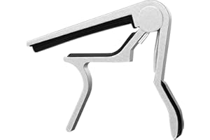 REQAG 1pcs Einhand Gitarre Kapodaster Capodaster Kapo für fast alle Gitarre Gitarren für Akustische Gitarre E-Gitarre Westerngitarre Akustikgitarre Konzertgitarre Bass Ukulele (Silver)