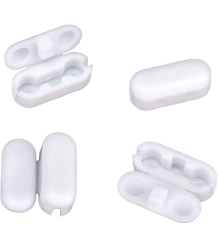 Clips De Sécurité Pour Stores - Lot De 8 Avec Vis, Transparents, Fixation Murale Pour Cordons Et Chaînes