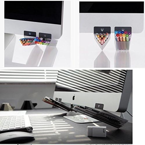 SMARTSTORE Stick On STATIONERY HOLDER Attach to DESK Attach to SCREEN Pen ORGANISER HOLDER -Mac Screen, Monitor, Desk