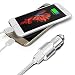 Produktbild ONX3 (Silver) Quick Charge Dual Port USB Full Metal Car Charger With LED Indicator 3.1A 24W Safety Hammer & 1 Metre Type-C Nylon Braded Data Cable For Asus Zenfone 3 ZE520KL