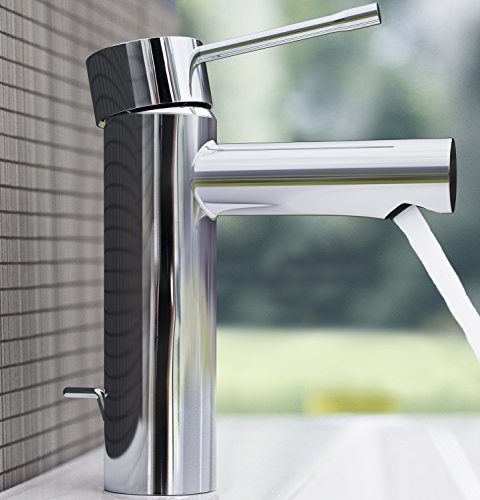 Grohe Essence Einhand-Waschtischbatterie (mit Zugstange), Wasserhahn, Armatur, Waschtischarmatur, Waschbecken, Mischbatterie, Wasserkran 32898001 - 5