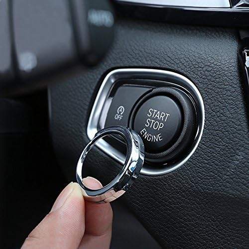 Car Engine Start Stop Stickers Decoration Ring Vehicle Ignition Button Interior Decoration