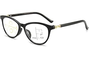 LXZSMH Lunettes de Lecture à Zoom Intelligent, antireflet, revêtement antireflet AR, lecteurs de qualité (Gris, 3.0) (Noir, 2)