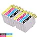 Produktbild DOREE 8 Compatible Printer Cartridges for EPSON T1291-T1294 EPSON STYLUS OFFICE BX 305 F / BX 320 FW / BX 525 WD / BX 625 FWD EPSON STYLUS SX 420 W / SX 525 WD / SX 620 FW