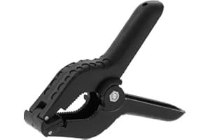 Coideal Plastikowe nylonowe sprężynowe zaciski fotograficzne, duże, wytrzymałe, na stoisko targowe, do obróbki drewna, osłony basenu, 6 szt., czarne