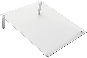 Nobo Pizarra Blanca de Escritorio, Tamaño A4, Borrado en Seco, Tablero de Notas Portátil Sin Marco, Oficina y Hogar, Incluye Rotulador, Transparente, 210 x 297 mm, 1915612