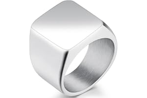 Jude Jewelers Stainless Steel Signet Ring Black Silver Classical Simple Plain Cocktail Husband Father Valentine