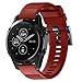 Produktbild 220MM ersatzband armband Uhrenarmband bracelet fitnessarmband für Garmin Fenix 5 plus GPS-Uhr, Ersatz-Silikagel-weiches Band-schnelles Installations-Band-Bügel für Garmin Fenix 5 plus GPS-Uhr Watch (Wine)
