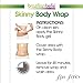 Brazilian Skinny Body Wrap Kit - Lose Belly Fat Fast, Reduce Cellulite, Eczema & Stretchmarks. No-Mess Formula for Stomach, Arms, & Thighs. 15 Day Supply (Slimming Cream + Belly Band) + Free Diet Plan