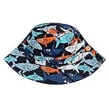 Guesthome Kid Baby Boy Girl Cartoon Beach Adjustable Chin Strap Sun Protection Bucket Hat, Suit for 2-6 Years Old Baby, Kids Outsides Necessity, New Fashion Design Sports Hat