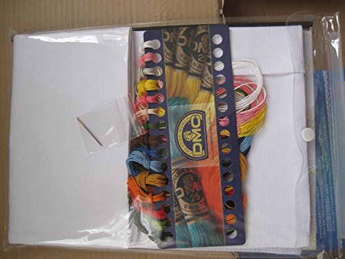 Kreuzstich-Kit, 40 * 40cm Kissen RS bunte Eulen Count Cross Stiche gezählt - 3