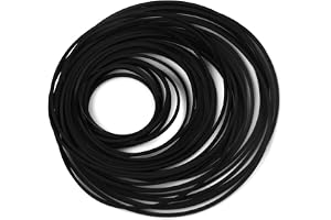 Newyuan 50 st blandade storlekar fyrkantig kassettband maskin bä platt vanlig drivrem gummiband för CD-inspelare Repeater
