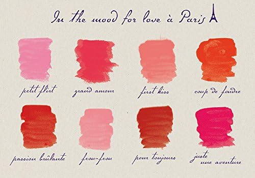 Alibabette Editions Paris Postcard 10 Pack in The Mood for Love 8 Reds (ACP030)