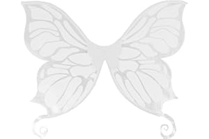 Ailes de fées pour adultes, ailes de fée, papillon, ailes de fées, ailes de fées, pour adultes, femmes, filles, enfants, filles, femmes, adultes, anniversaire, Halloween, fête, accessoires (blanc)