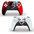 JOCHUI PS5 Controllers Skin Covers Vinyl Stickers Skin Decals Horror Wrap for Play Station 5 Controller Ghost Skin (2 Pack)