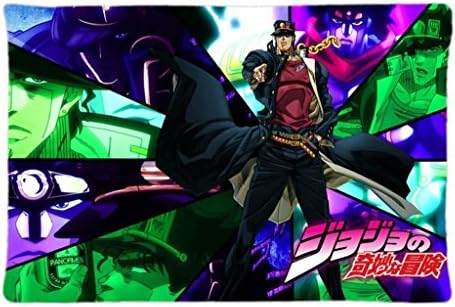 Terwen JoJos Bizarre Adventure Kujou Jotarou Modern Home Decorative Pillow Case Zipper Cushion Covers (20x30 inch)