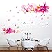 Produktbild GOUZI Emulation Crystal Flower Bed TV Hintergrund Warm romantischen Kreative 127 * 84 cm Wall Sticker Abnehmbare Wall Sticker für Schlafzimmer Wohnzimmer Hintergrund Wand Bad Studie Friseur