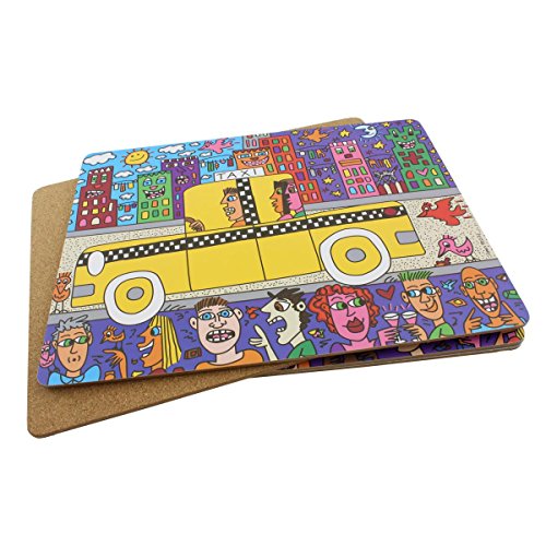 Goebel 26-101-41-1 Platzsets Artis Orbis James Rizzi New York Skyline, 4-er Set, 40 x 30 cm - 2