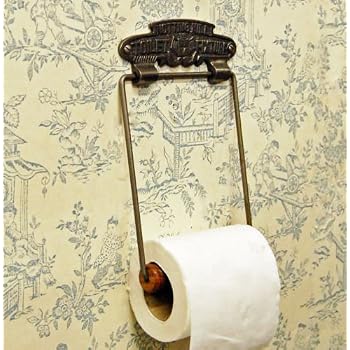 Vintage Toilettenpapierhalter „Traditional Crown“ – Wandmontage, Antikes Metall-Design