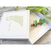 Geldgeschenk zur Hochzeit PERSONALISIERT Ornament Brautpaar