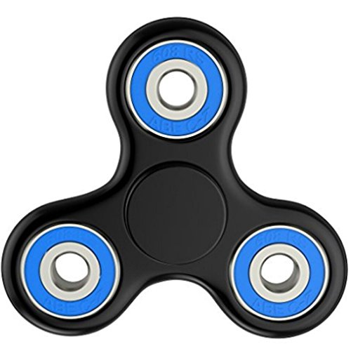 EDC Fidget Hand ToysFinger Spinner No Ceramic Bearing Is Steely Bearing (blue and black) EDC Fidget Hand ToysFinger Spinner No Ceramic Bearing Is Steely Bearing (blue and black)