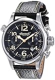 Ingersoll Herren-Armbanduhr XL Bull Run Chronograph Automatik Leder IN1809BK