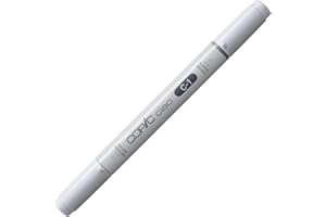 COPIC Ciao C-1, Cool Gray No. 1, marqueur twin avec une pointe moyenne et une pointe pinceau