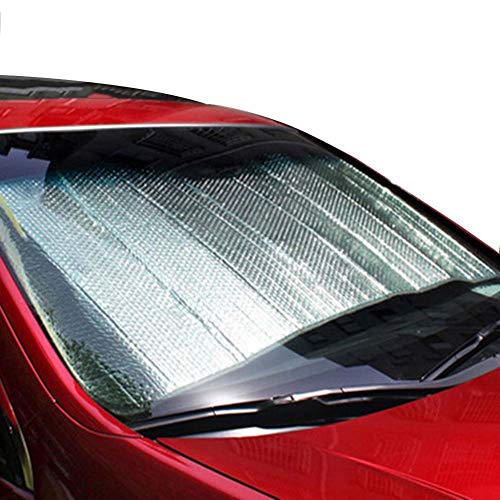 Preisvergleich Produktbild LSXIAO-sonnenschutz frontscheibe Sonnenschutz Verdunkelungsvorhang Sonnenblende Fensteraufkleber Frontscheibe Outdoor-Freizeitmatte, 2 Größen (Color : Silver, Size : 70x70x170cm)