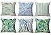 Produktbild 6 PCs langlebige Baumwolle Leinen werfen Kissen Case dekorative Quadrat Polster deckt Sets mit 18 "x 18" 45x45cm