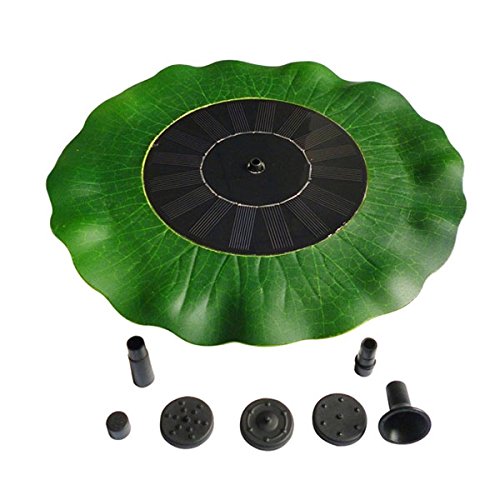 Gary@Ghost Solarenergie Gartenbrunnen Garten Teichpumpe Blätter Solarpumpe Springbrunnen Wasserpumpe Zyklus Gartenpflanzen Bewässerung - 4