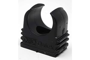 OBO Bettermann Abrazadera rápida M16, color negro, 100 unidades