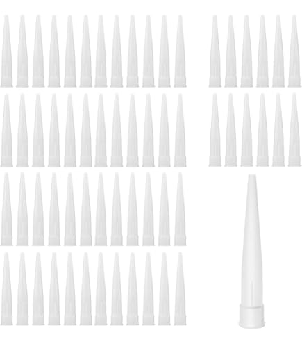 30 Beccucci In Silicone Per Pistola | Ugelli Riutilizzabili | Per Sigillanti E Colla - Foto 11