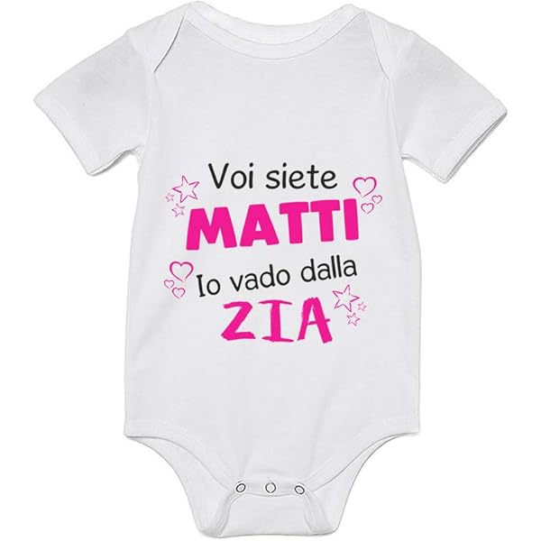 Body Personalizzati Neonato Metal - 'Io Ascolto Metal Con La Zia' - Idea Regalo Simpatica Per Bambini Rock Body Neonato