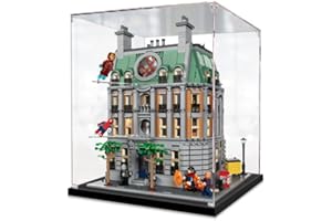 APRILA Acrylic Display Case for 76218 Marvel Sanctum Sanctorum, Transparent Dustproof Display Box, 35 x 30 x 35CM