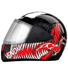 Foroly Racing Venom ISI Full Face with Adjustable Strap for Men & Women Bike Riding Motorbike Helmet