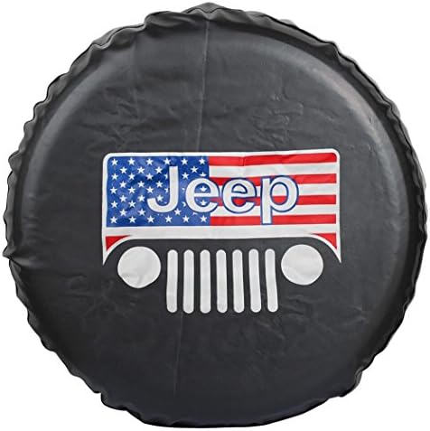 Jucarvo Car Spare Wheel Tire Cover Wheelcover Black 255/75R17 Waterproof New 16" 16Inch
