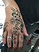 6 Sheets STENCILS TATTOO Set 6 Mehndi TemplateTattoo Henna Designs for Hand - single use - for Henna Tattoo Glitter Tattoo Airbrush Tattoo