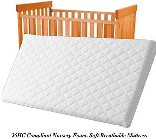 Rainbow Group NURSERY BABY QUILTED BREATHABLE CRADLE/PRAM/COT/CRIB MATTRESS SIZE 89 x 40 CM SQUARE CORNERS