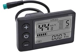 Myqqhbs Display LCD Impermeabile 24V 36V 48V 60V Pannello Controller S866 Cruscotto Display Bici Elettrica per Scooter Elettrico (5 Pin)