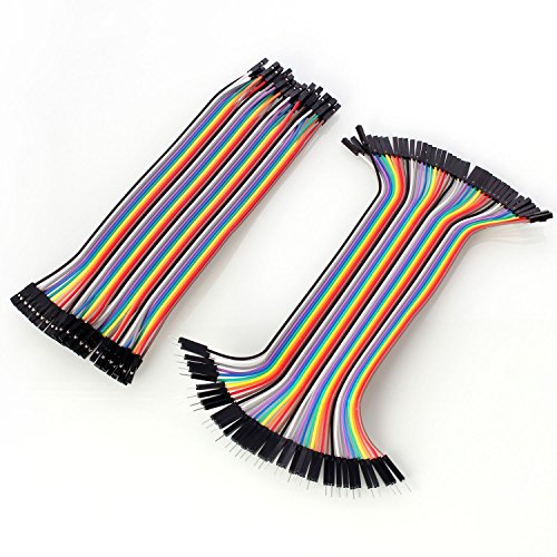 Neuftech 40x20cm 2,54mm Maschio a Femmina & Femmina a Femmina Dupont Jumper Cavo per Arduino Raspberry pi