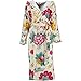 Produktbild PiP Studio Bademantel Floral Fantasy Sauna Frottee Stern Weiß Größe M