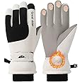 GUSTAVE® Winter Gloves for Men Women Warm Splashproof Windproof Hand Gloves For Winter Riding Gloves Touch Screen Finger Anti-Slip Design, Ski Gloves, Bike Gloves, Cycling