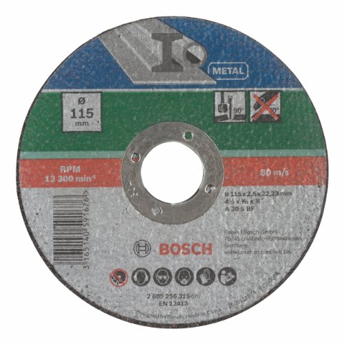 Bosch 2609256315 DIY Trennscheibe Metall 115 mm ø x 2.5 mm gerade - 2