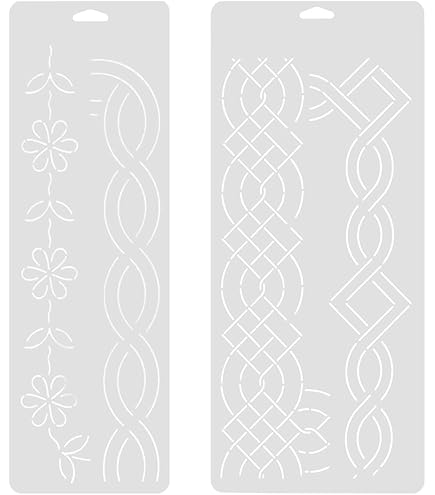 6 Pcs Ensemble De Modèles De Quilting Ronds, Outil De Broderie Acrylique 2.5 5 7.6 10.2 12.7 15